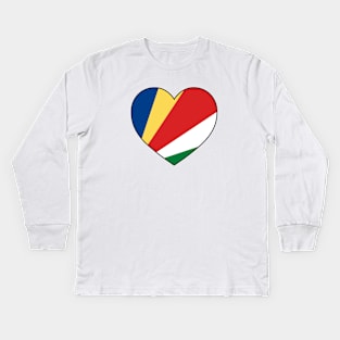 Heart - Seychelles Kids Long Sleeve T-Shirt